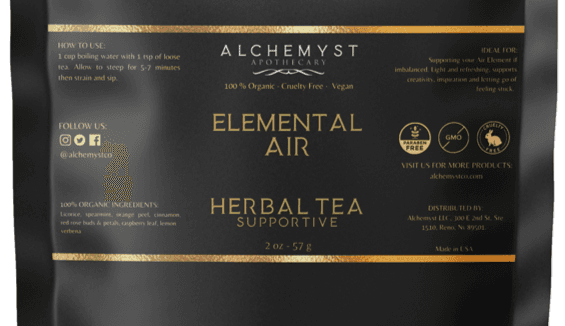 ELEMENTAL AIR TEA - Organic Herbal Tea to Support Your Air Element - Alchemyst LLC