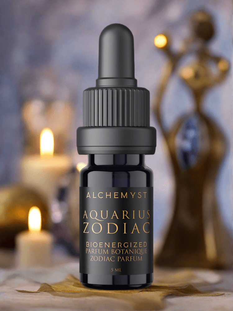 AQUARIUS Zodiac Perfume | Spice, Citrus, Florals, Cypress - Alchemyst LLC