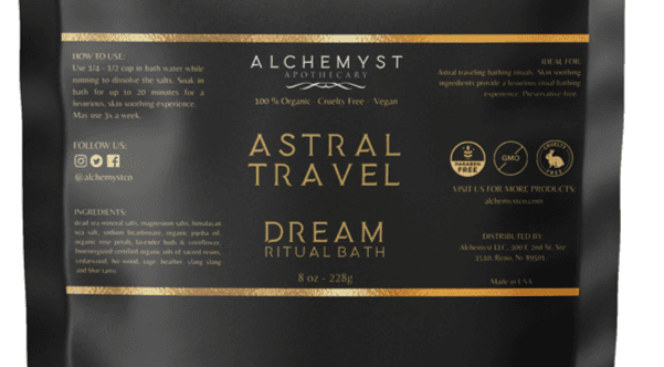 ASTRAL TRAVEL Bioenergized DREAMING Ritual Bath Salts - Alchemyst LLC