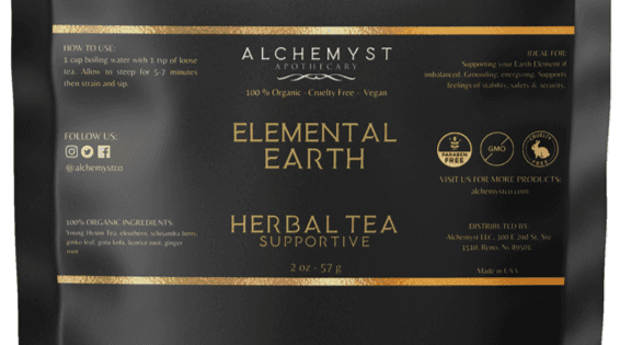 ELEMENTAL EARTH TEA - Organic Energy Tea to Support the Earth Element - Alchemyst LLC