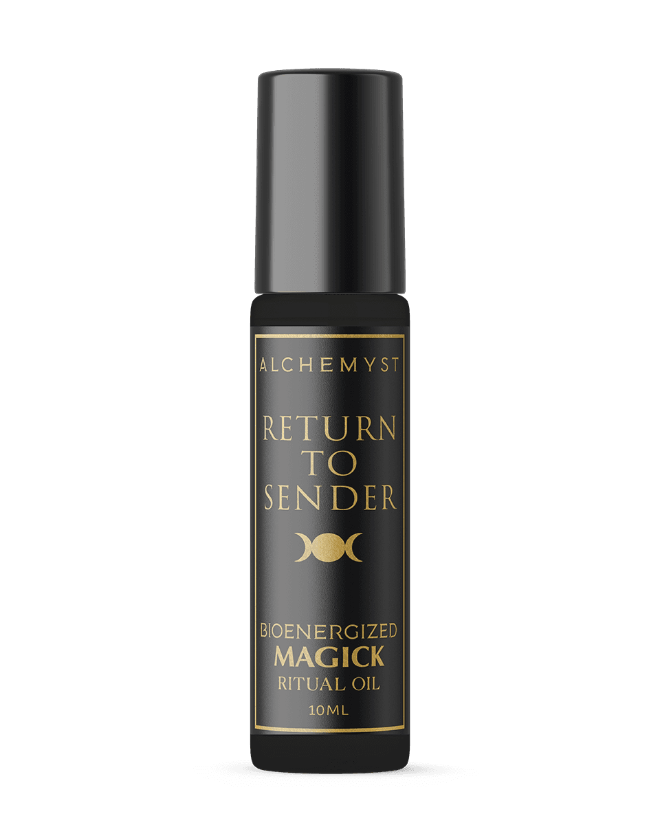 Return to Sender Ritual Oil Bioenergized With Crystals & Protective Frequencies - Alchemyst LLC