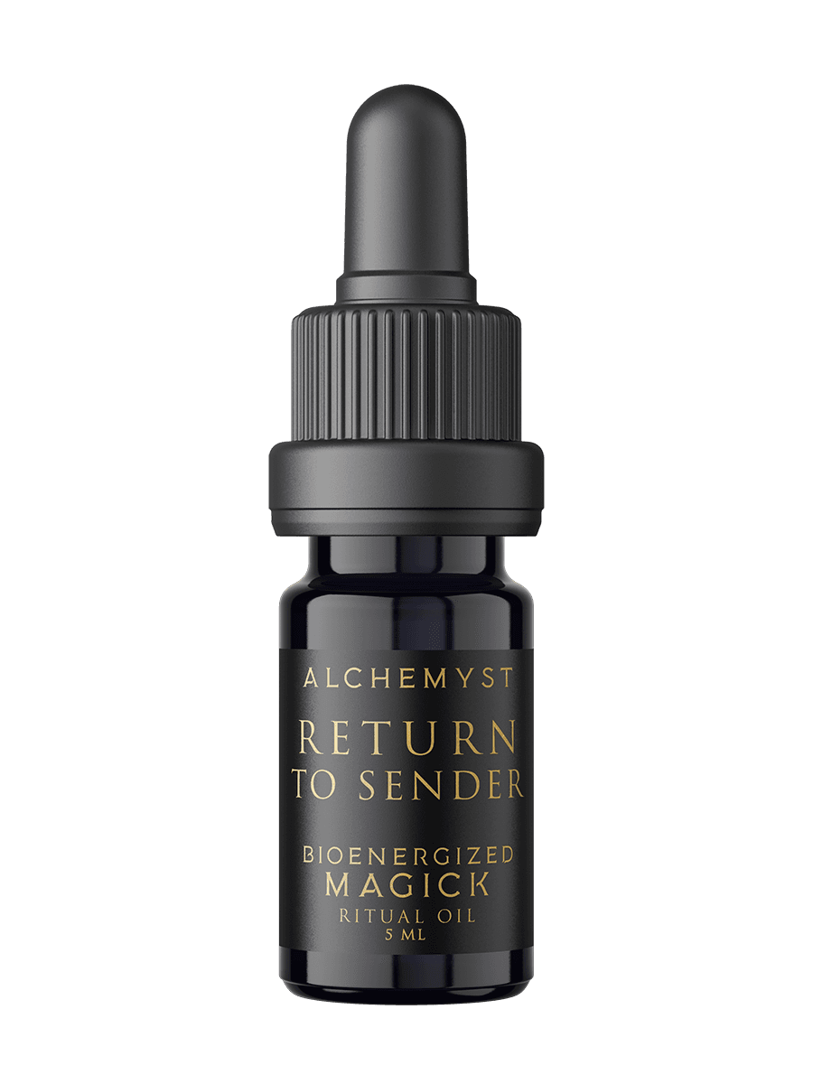 Return to Sender Ritual Oil Bioenergized With Crystals & Protective Frequencies - Alchemyst LLC