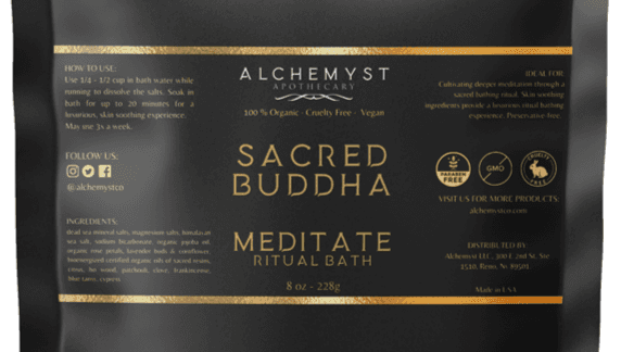 SACRED BUDDHA Certified Organic Bioenergized Meditation Ritual Bath Salts - Alchemyst LLC