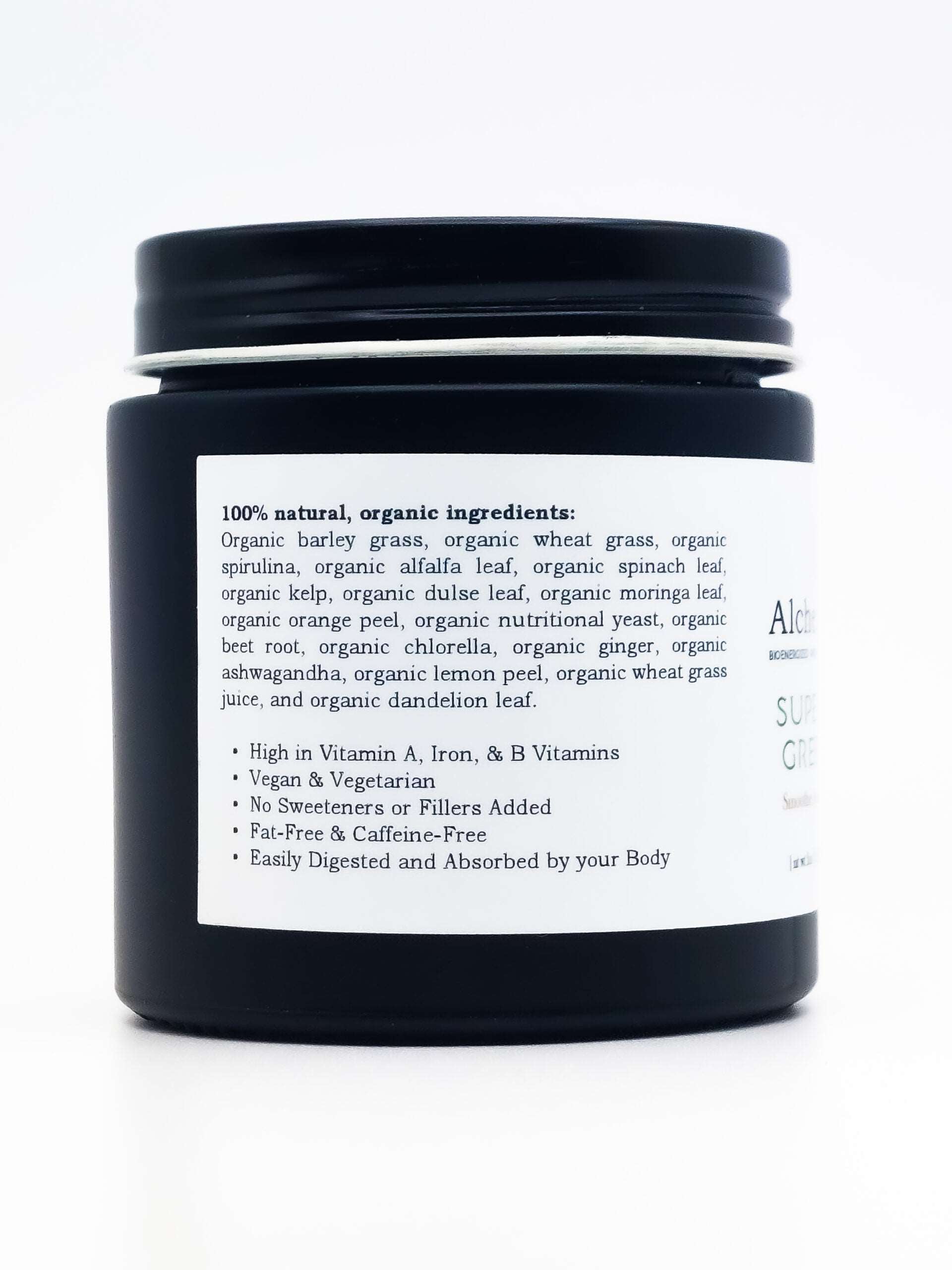 Organic 17 Superfoods Greens Smoothie Powder | Adaptogenic | B+ Vitamins Alchemyst Co