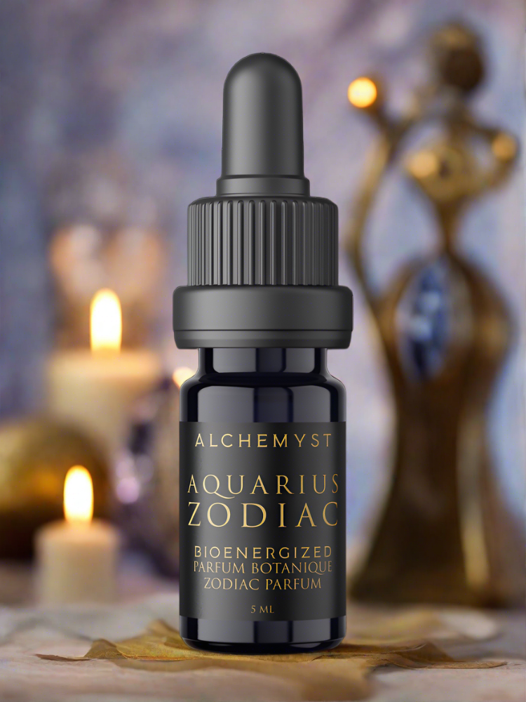 AQUARIUS Zodiac Perfume | Spice, Citrus, Florals, Cypress Alchemyst Co