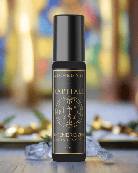 RAPHAEL - Bioenergized Archangel Anointing Oil - Certified Organic Angel Aromatherapy - Alchemyst LLC 