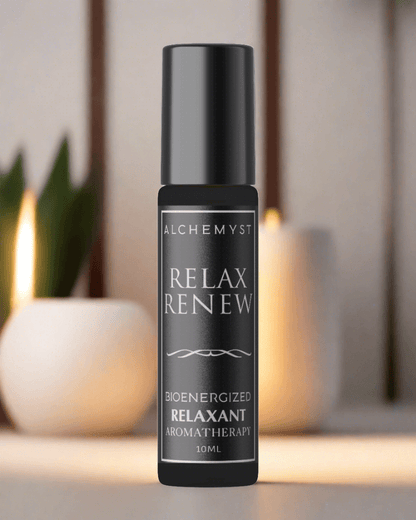RELAX & RENEW | Bioenergized Certified Organic Relaxing Aromatherapy For Stress Relief - Alchemyst LLC 