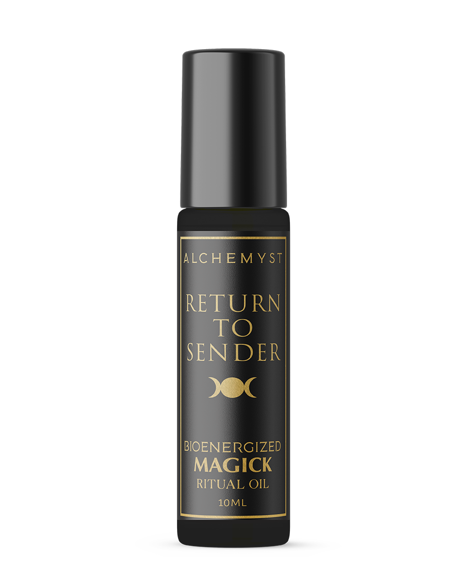 Return to Sender Ritual Oil Bioenergized With Crystals & Protective Frequencies Alchemyst Co