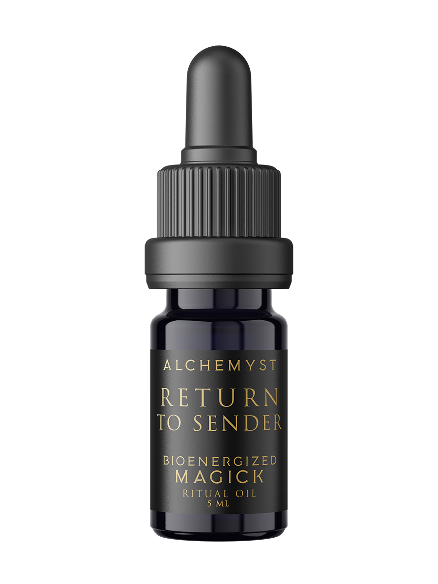 Return to Sender Ritual Oil Bioenergized With Crystals & Protective Frequencies Alchemyst Co