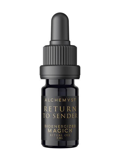 Return to Sender Ritual Oil Bioenergized With Crystals & Protective Frequencies - Alchemyst LLC 