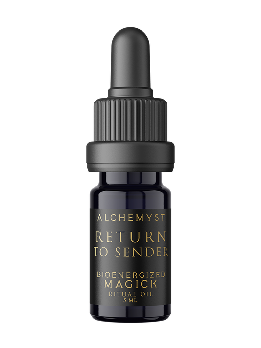 Return to Sender Ritual Oil Bioenergized With Crystals & Protective Frequencies Alchemyst Co