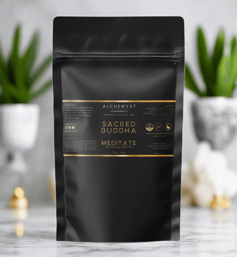 SACRED BUDDHA Certified Organic Bioenergized Meditation Ritual Bath Salts - Alchemyst LLC 